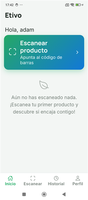 Inicio de Etivo